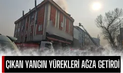 İnegöl'de Mobilya İmalathanesinde Çıkan Yangın Yürekleri Ağza Getirdi