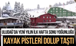 Uludağ’da Yeni Yılın İlk Hafta Sonu Yoğunluğu: Kayak Pistleri Dolup Taştı