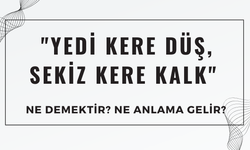 "Yedi Kere Düş, Sekiz Kere Kalk" Japon Atasözü Ne Anlatıyor?