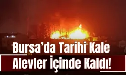 Bursa’da Tarihi Kale Alevler İçinde Kaldı!