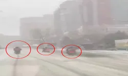 Motokuryeler, Bursa'da Kar Yağışıyla Mücadele Ederken Düşüp Yaralandı!