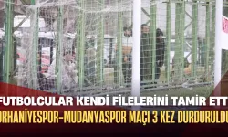 Orhaniyespor-Mudanyaspor Maçı 3 Kez Durduruldu