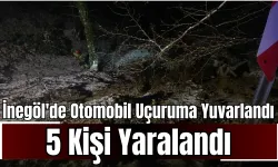 İnegöl'de Otomobil Uçuruma Yuvarlandı: 5 Kişi Yaralandı