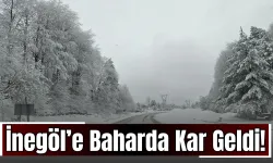 İnegöl’e Baharda Kar Geldi!