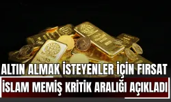 Altın Almak İsteyenler İçin Büyük Fırsat! İslam Memiş Kritik Aralığı Açıkladı!