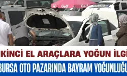 Bursa Oto Pazarında Bayram Yoğunluğu: İkinci El Araçlara Yoğun İlgi