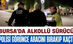 Bursa'da Alkollü Sürücü Polisi Görünce Aracını Bırakıp Kaçtı
