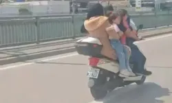 Bursa'da Motosiklete 5 Kişi Bindi: Tehlikeli Yolculuk Kamerada
