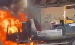 Bursa’da Seyir Halindeki Forklift Yüklü Kamyon Alev Alev Yandı