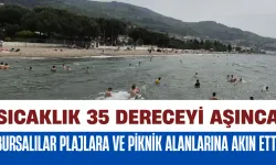 Sıcaklık 35 Dereceyi Aşınca Bursalılar Plajlara ve Piknik Alanlarına Akın Etti