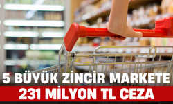 5 Büyük Zincir Markete 231 Milyon TL Ceza