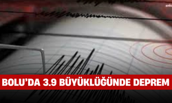 Bolu’da 3.9 Büyüklüğünde Deprem