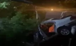 Bursa’da Kontrolden Çıkan Otomobil Bahçeye Uçtu: 1 Kişi Yaralandı