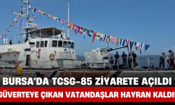 Bursa'da TCSG-85 Ziyarete Açıldı: Güverteye Çıkan Vatandaşlar Hayran Kaldı!