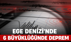 Ege Denizi'nde 6 Büyüklüğünde Deprem