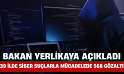 Bakan Yerlikaya Açıkladı: 39 İlde Siber Suçlarla Mücadelede 568 Gözaltı