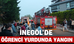 İnegöl’de Öğrenci Yurdunda Yangın