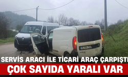 İnegöl'de Servis Aracı ile Ticari Araç Çarpıştı: Çok Sayıda Yaralı Var