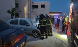 İnegöl Devlet Hastanesi Otoparkında Araç Yangını!