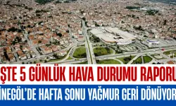 İnegöl’de hafta sonu yağmur geri dönüyor: İşte 5 günlük hava durumu raporu