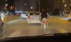 İnegöl’de rahatlığın böylesi! Kasksız, plakasız, umursamaz…