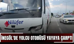 İnegöl'de Yolcu Otobüsü Yayaya Çarptı!