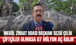 İnegöl Ziraat Odası Başkanı Sezai Çelik: “Çiftçiler Olmasa 87 Milyon Aç Kalır”