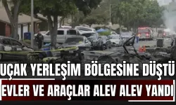 Uçak Yerleşim Bölgesine Düştü: Evler ve Araçlar Alev Alev Yandı!
