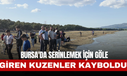 Bursa'da serinlemek için göle giren kuzenler kayboldu