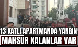 Diyarbakır’da 13 Katlı Apartmanda Yangın: Mahsur Kalanlar Var