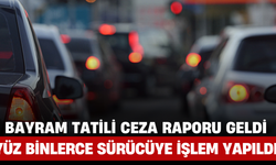 Bayram Tatili Ceza Raporu Geldi: Yüz Binlerce Sürücüye İşlem Yapıldı