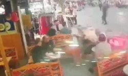 Gaziosmanpaşa’da Kontrolden Çıkan Motosiklet Kafeteryaya Daldı