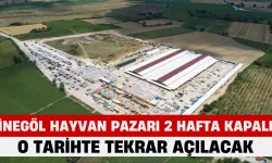 İnegöl Hayvan Pazarı 2 Hafta Kapalı