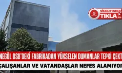 İnegöl OSB’deki Fabrikadan Yükselen Dumanlar Tepki Çekti