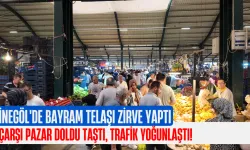 İnegöl'de Bayram Telaşı Zirve Yaptı: Çarşı Pazar Doldu Taştı, Trafik Yoğunlaştı!
