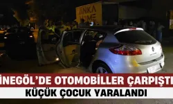 İnegöl’de Otomobiller Çarpıştı: Küçük Çocuk Yaralandı
