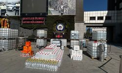 İstanbul'da yaklaşık 19 ton sahte alkol ele geçirildi