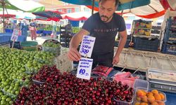 "Kirazın Tanesi 10 TL" Etiketi Tartışma Yarattı: Esnaftan Açıklama Geldi