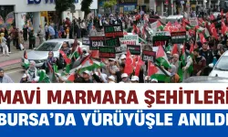 Mavi Marmara Şehitleri Bursa’da Yürüyüşle Anıldı