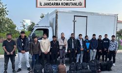 Tekirdağ'da 13 kaçak göçmen ve 1 organizatör yakalandı
