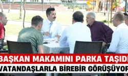 Başkan Makamını Parka Taşıdı, Vatandaşlarla Birebir Görüşüyor