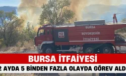 Bursa İtfaiyesi 2 Ayda 5 Binden Fazla Olayda Görev Aldı