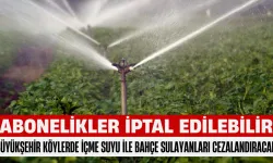 Büyükşehir Köylerde İçme Suyu İle Bahçe Sulayanları Cezalandıracak