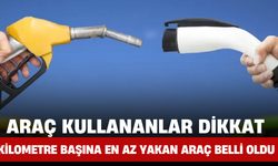 Araç Kullananlar Dikkat: Kilometre Başına En Az Yakan Araç Belli Oldu