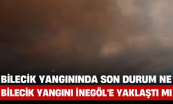 Bilecik Yangınında Son Durum Ne? Bilecik Yangını İnegöl'e Yaklaştı mı?