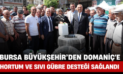Bursa Büyükşehir’den Domaniç'e Hortum ve Sıvı Gübre Desteği Sağlandı