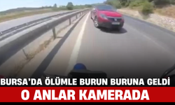 Bursa’da Motosikletli Ölümle Burun Buruna Geldi: O Anlar Kamerada