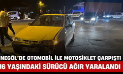 İnegöl’de Otomobil ile Motosiklet Çarpıştı: 16 Yaşındaki Sürücü Ağır Yaralandı
