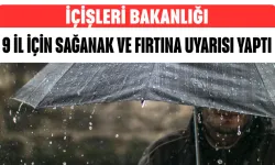 İçişleri Bakanlığı 9 İl İçin Sağanak ve Fırtına Uyarısı Yaptı