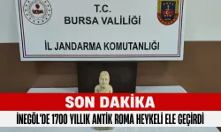 İnegöl'de 1700 Yıllık Antik Roma Heykeli Ele Geçirdi